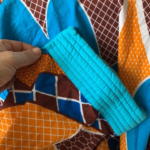 NFS/Gifted Vtg 70s Robe & Shorts Pajama Lounge Set Excellent Condition - Picture 9 of 10